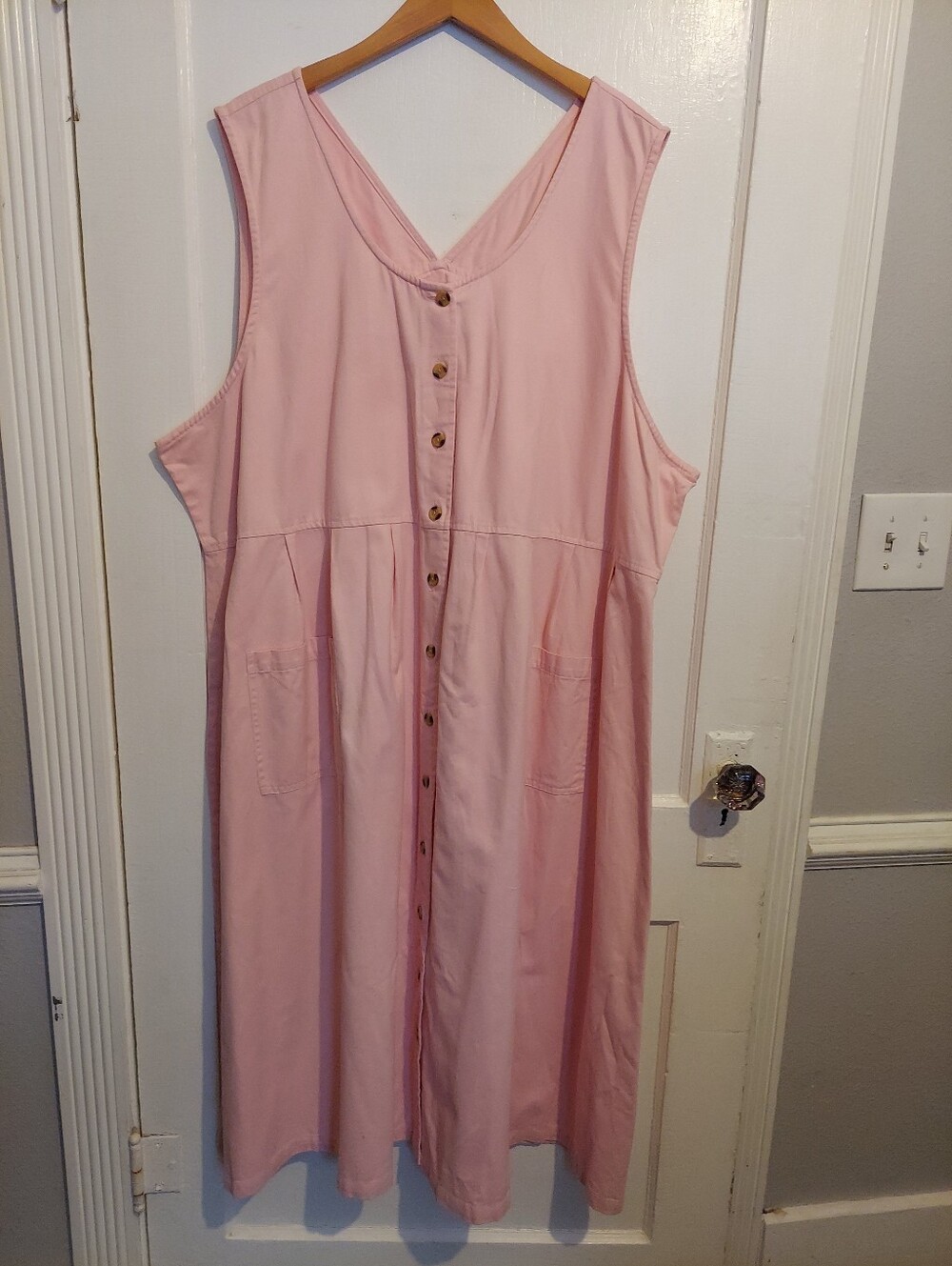 VTG 90s Venezia Jumper Dress Womens 28W Pink Pinafore Minimalist Cottage Core